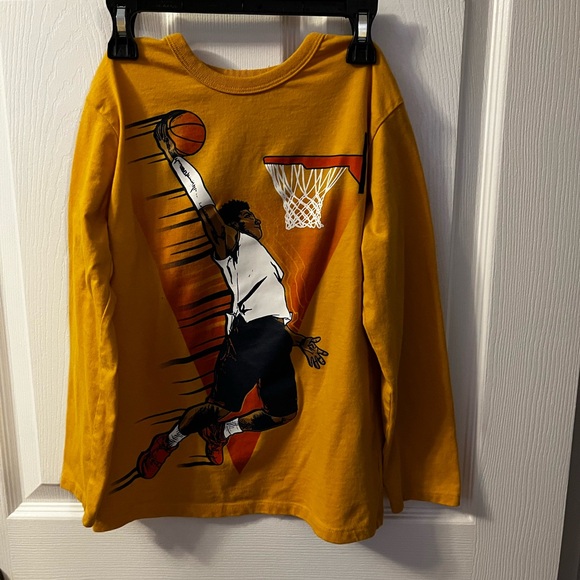 The Children's Place Other - Place Yellow Basketball Dunk Long Sleeve Tee